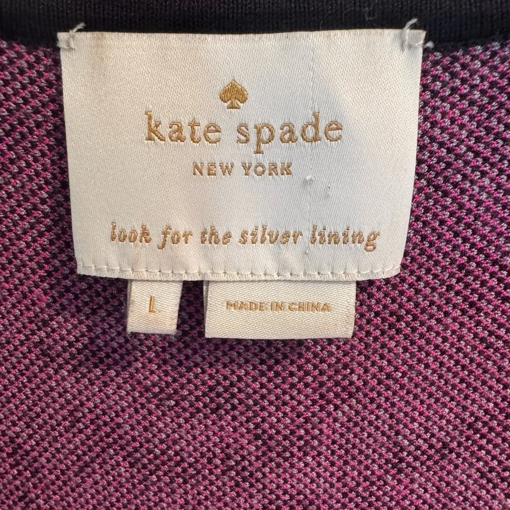 Kate Spade Gray and Pink Leopard Print Sweater Dress